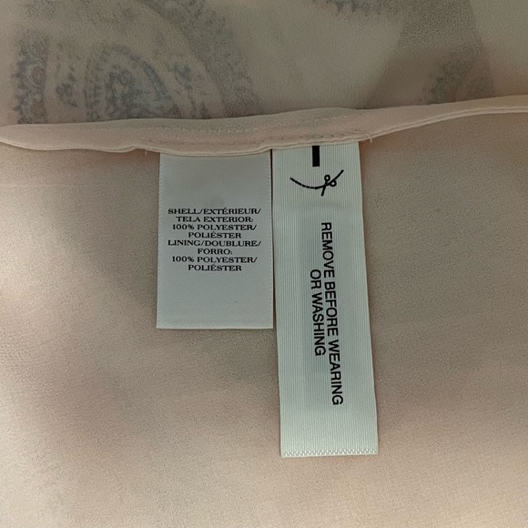 Ann Taylor Paisley Sleeveless Tie Neck Flowy Sheath Midi Dress - Picture 5 of 6